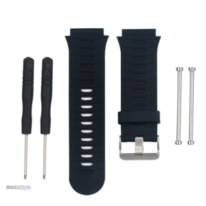Bracelet dévissable en silicone noir