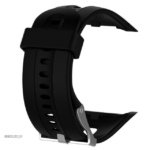 Bracelet dévissable en silicone noir