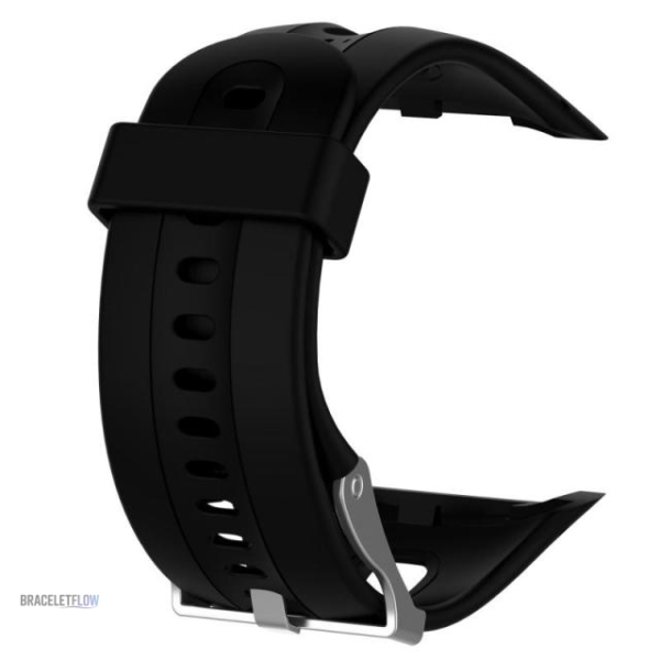 Bracelet dévissable en silicone noir