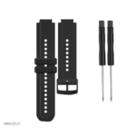 Bracelet dévissable en silicone noir