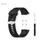 Bracelet dévissable en silicone noir