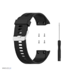 Bracelet dévissable en silicone noir