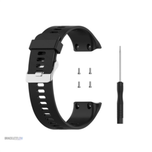Bracelet dévissable en silicone noir