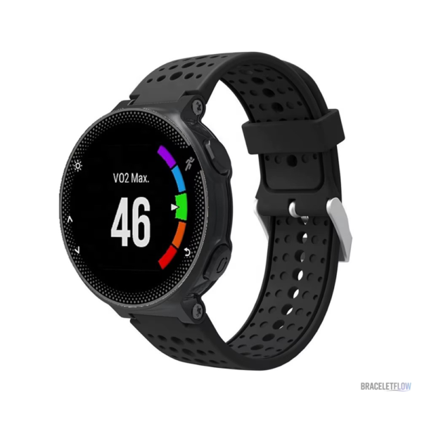 Bracelet silicone dévissable Garmin, couleur bleu pour Forerunner 230