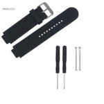 Bracelet Garmin Type 8 en silicone vert, compatible Forerunner 230