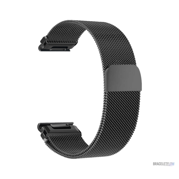 Bracelet Quick-Fit 20mm, teinte noire en acier inoxydable
