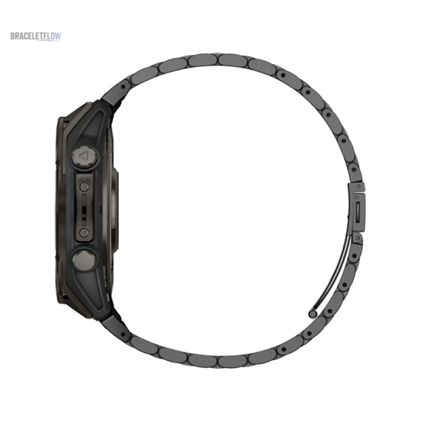 Bracelet Quick-Fit 22mm en acier inoxydable, couleur noire