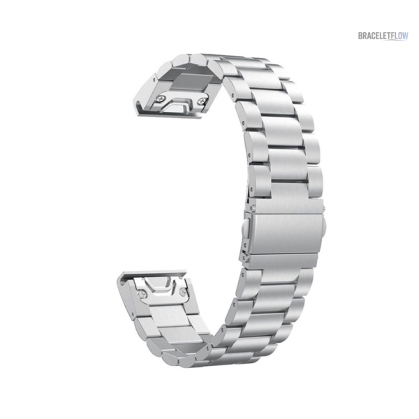 Bracelet à maillon Quick-Fit 22mm, design élégant en acier inoxydable