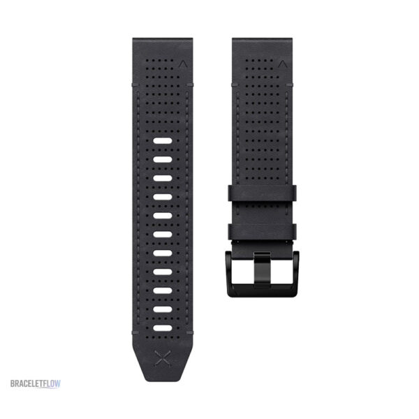 Style moderne avec bracelet Quick-Fit 22mm en cuir noir