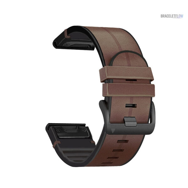 Bracelet Quick-Fit cuir 22mm, version rouge dynamique