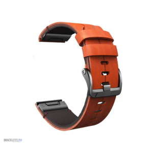 Bracelet 22mm Quick-Fit en cuir et métal léger