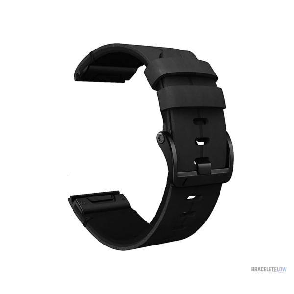 Accessoire Quick-Fit 22mm en cuir et titane stylé