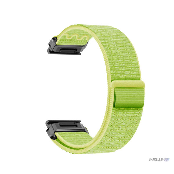Bracelet Quick-Fit 22mm en nylon tressé bleu