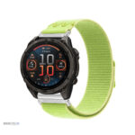 Bracelet Quick-Fit 22mm en nylon tressé vert