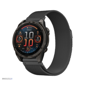 Bracelet magnétique Quick-Fit 26mm en acier inoxydable noir