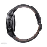 Design élégant en cuir noir pour bracelet Quick-Fit