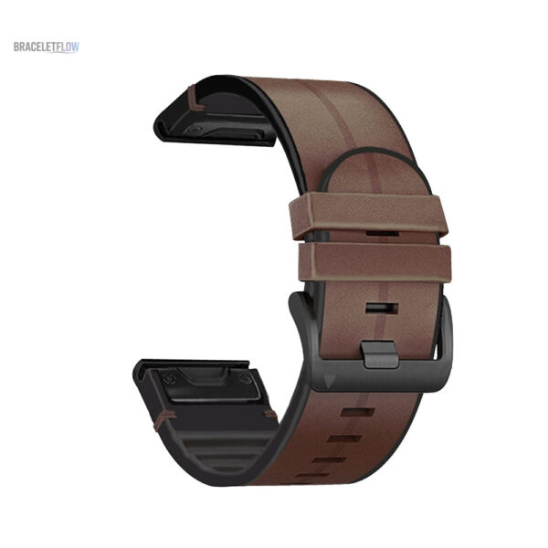 Bracelet Quick-Fit 26mm cuir bleu