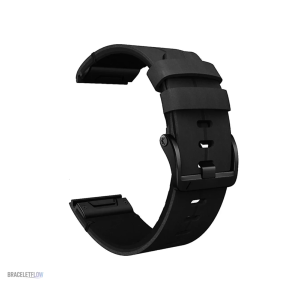 Bracelet Quick-Fit 26mm, cuir de qualité et titane durable