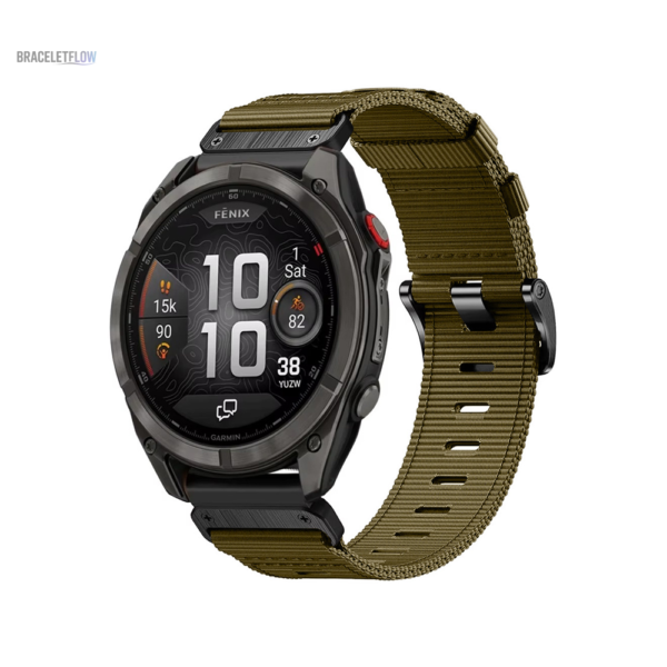 Bracelet Quick-Fit en nylon, couleur noir