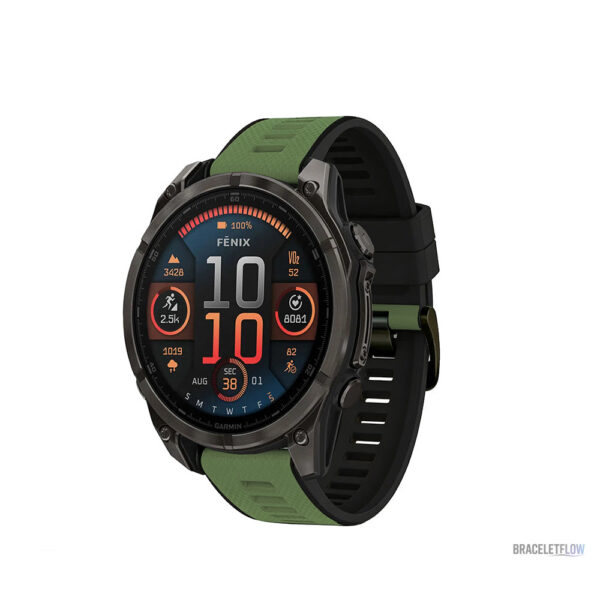 Bracelet Quick-Fit en silicone - couleur noire