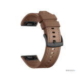 Bracelet sportif Quick-Fit 22mm en cuir rouge
