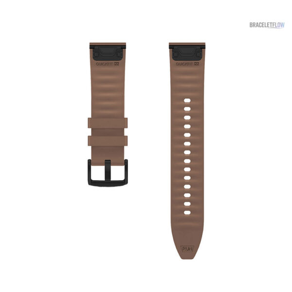 Bracelet Quick-Fit cuir sportif 22mm, couleur noire