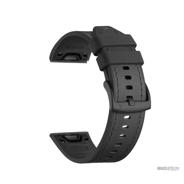 Bracelet Quick-Fit 22mm en cuir, option bleue