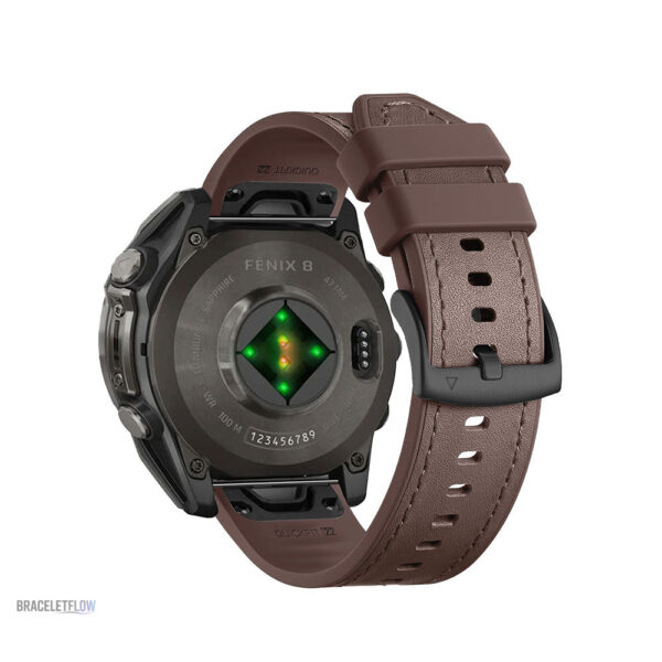 Bracelet Quick-Fit Run 26mm en cuir sportif