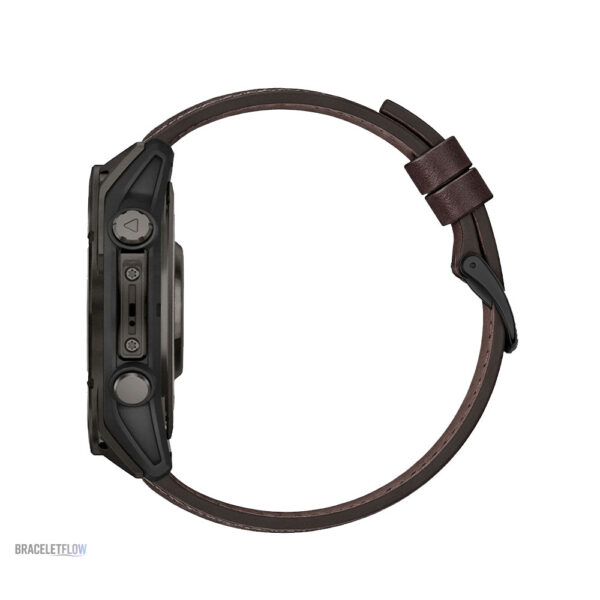 Bracelet Quick-Fit 26mm, cuir sportif noir