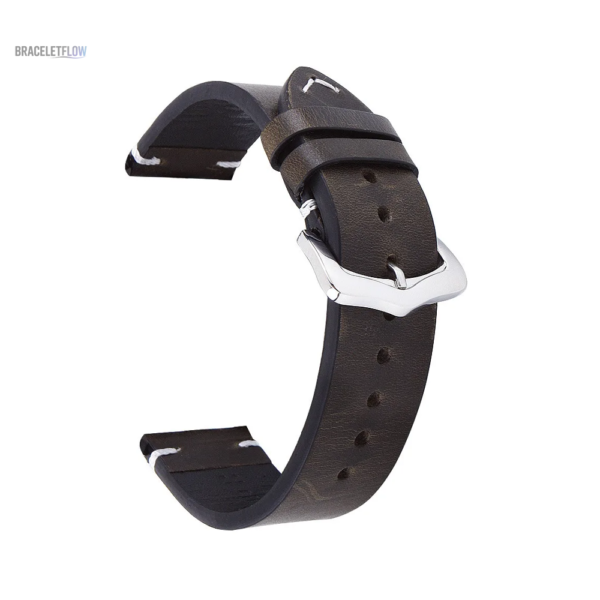 Bracelet Quick-Release en cuir véritable 20mm