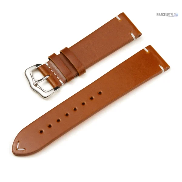 Bracelet en cuir 18mm - Quick-Release, couleur classique