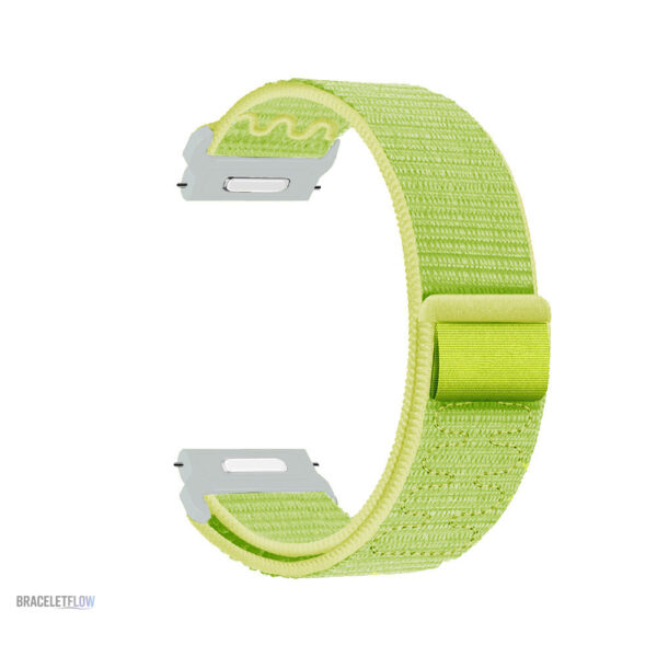 Bracelet 20mm en nylon, couleur jaune