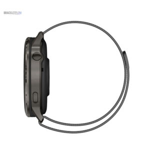 Bracelet en acier inoxydable milanais 22mm, couleur noire