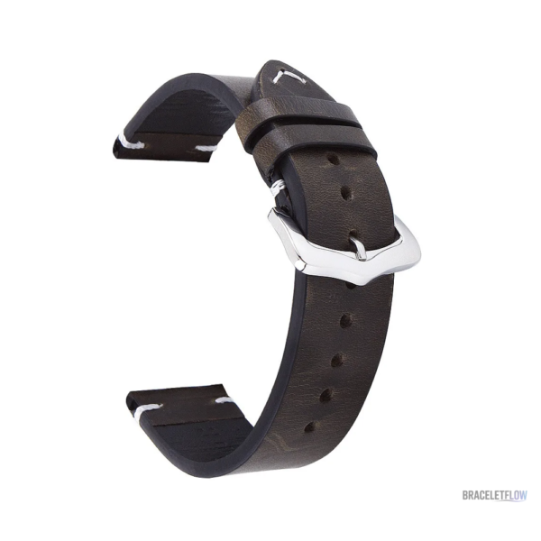 Bracelet Quick-Release 22mm en cuir véritable