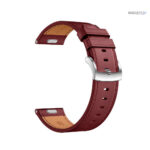 Bracelet Quick-Release cuir véritable, teinte rouge