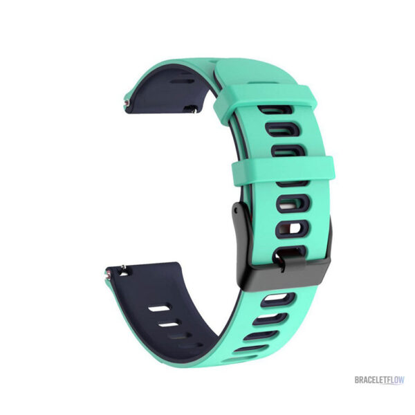 Bracelet 22mm Quick-Release en noir, design sportif